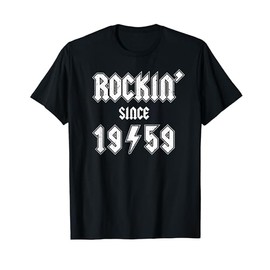 rockin' since 1959, gen x boomer rocker celebrate birth year T-Shirt