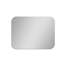 Glossy Gallery Rectangle Shatterproof Acrylic Safety Mirror with Rounded Corners and Screw Mount Set - 12in x 16in
