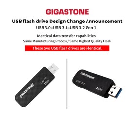 Gigastone Z30 32GB 5-Pack USB 3.2 Gen1 Flash Drive, Capless Retractable Design Pen Drive, Carbon Fiber Style Thumb Drive, Reliable Performance & Durable, USB 2.0/USB 3.0/USB 3.1 Interface Compatible