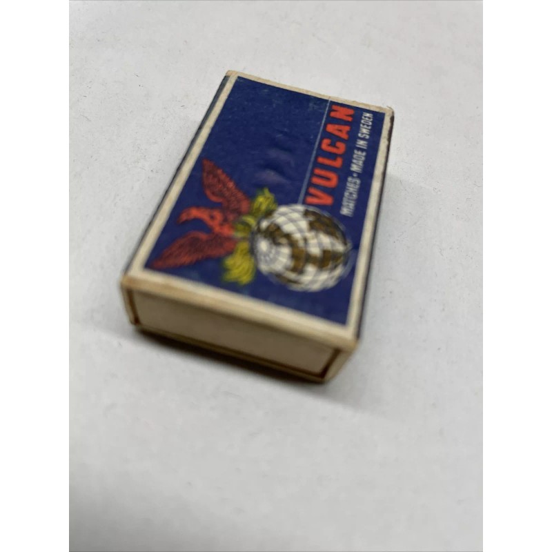 Vintage FULL Box Of Vulcan Matches, Made In Sweden