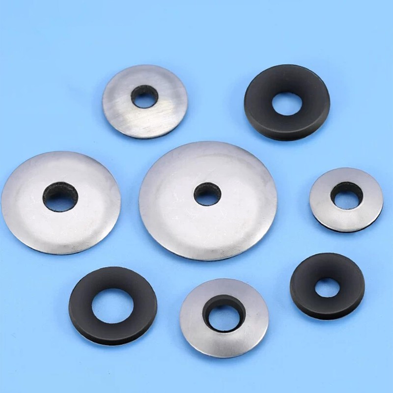 LEPEVNEY 19x5.5x2.8mm Bonded Sealing Washers Stainless Steel EPDM Rubber Backed