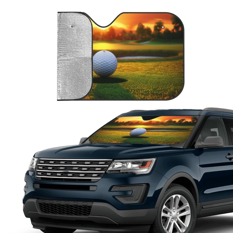 HSYOYO Windshield Sun Shade for Car Trucks SUV Golf Course