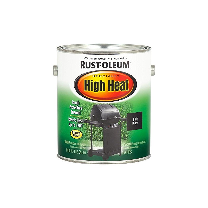 1 gal Rust-Oleum 233967 Bar-B-Que Black Specialty High Heat Brush