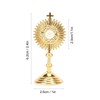 Catholic Table Decoration, Christian Communion Statue Ornament Stable Base Alloy