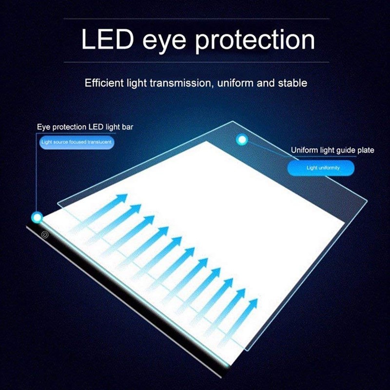 A4 Ultra-Thin Portable LED Light Box Tracer USB Power Adjustable