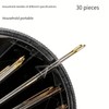 30 Pcs Hand Sewing Needles, Handle Sewing Needle Set, Assorted
