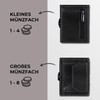 Lederhand Neo Wallet, carbon, Mini coin compartment