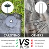 Garden Stakes with Gasket Spiral, 6in Galvanized Steel Turf Nails
