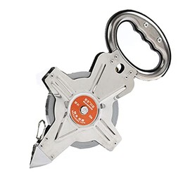 30m/100ft Long Steel Tape Measure Open Reel Surveyors Tape Measure Measuring Metric Imperial