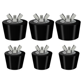Each Pack Pool Winterizing Plug includes 3 pcs 0.96 inch and 3 pcs 1.1 inch Pool Plug, Pool Winter Expansion Plugs with Stainless Steel Bolts, Heavy Duty Rubber for Inground above Ground Pool