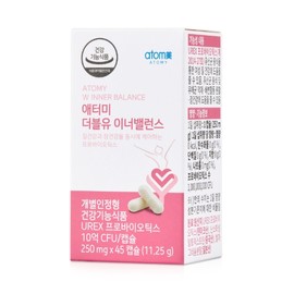 Atomy [Atomy] W Inner Balance 4set (180 capsules, 6 months supply) / [애터미] 더블유 이너밸런스 4set (180캡슐, 6개월분)