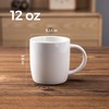 GBHOME 12 OZ Off White Coffee Mugs Set, Porcelain Coffee