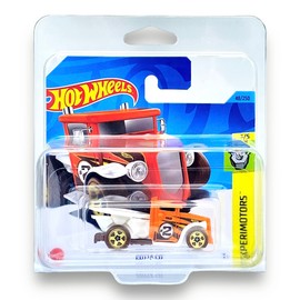 Hot Wheels Gotta Go (Orange & White) 3/5 Experimotors - 2023-48/250(Short Card) - COMES IN A KLAS CAR KEEPER PROTECTIVE COLLECTORS CASE - HKK73