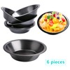 doesnotapply 6 Pack Mini  Pie Dishes Quiche Pie Tart Tins Individual Round Pie