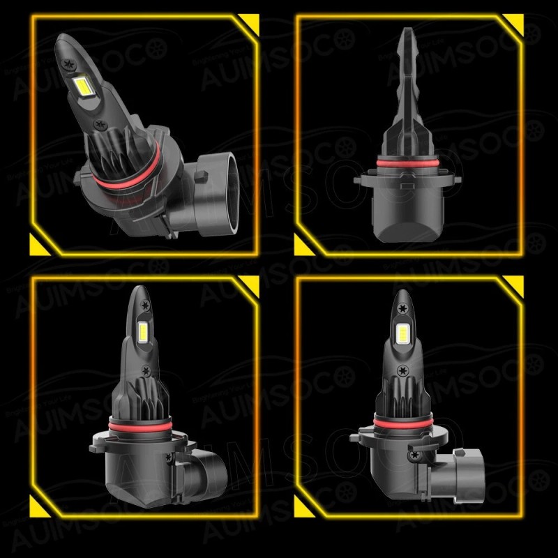 AUIMSOCO 9005 9005 LED Headlight KIT Combo Bulbs 10000K High&Low