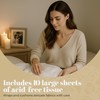HANGERWORLD Large White Wedding Dress Box Storage with Acid Free