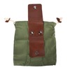 Leather Canvas Foraging Pouch Belt Fruit Picking Bag for Camping