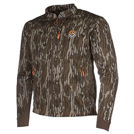 ScentLok Camo Hunting Jacket for Men - Savanna Aero Crosshair Lightweight Gear (Mossy Oak Bottomland Original, X-Large)