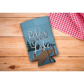 Lake Lover Gifts Relax You're at the Lake 24-Pack Ultra Slim Can Drink Thermocoolers Party Pack