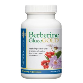 DR.WHITAKER Dr. ’S Berberine Glucogold Supplement with 1500 Mg per Day of Berberpure Berberi
