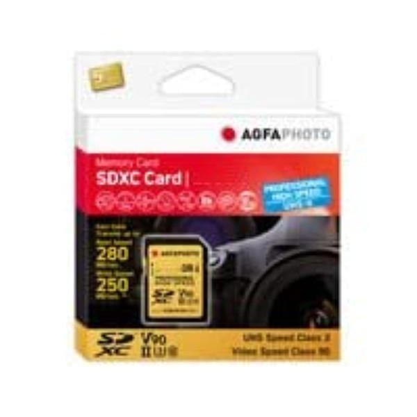 AgfaPhoto SDXC UHS II 128GB Professional High Speed U3 V90