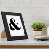 Fabian Clarke London® 10x8 Picture Photo Frame Black with 8x6