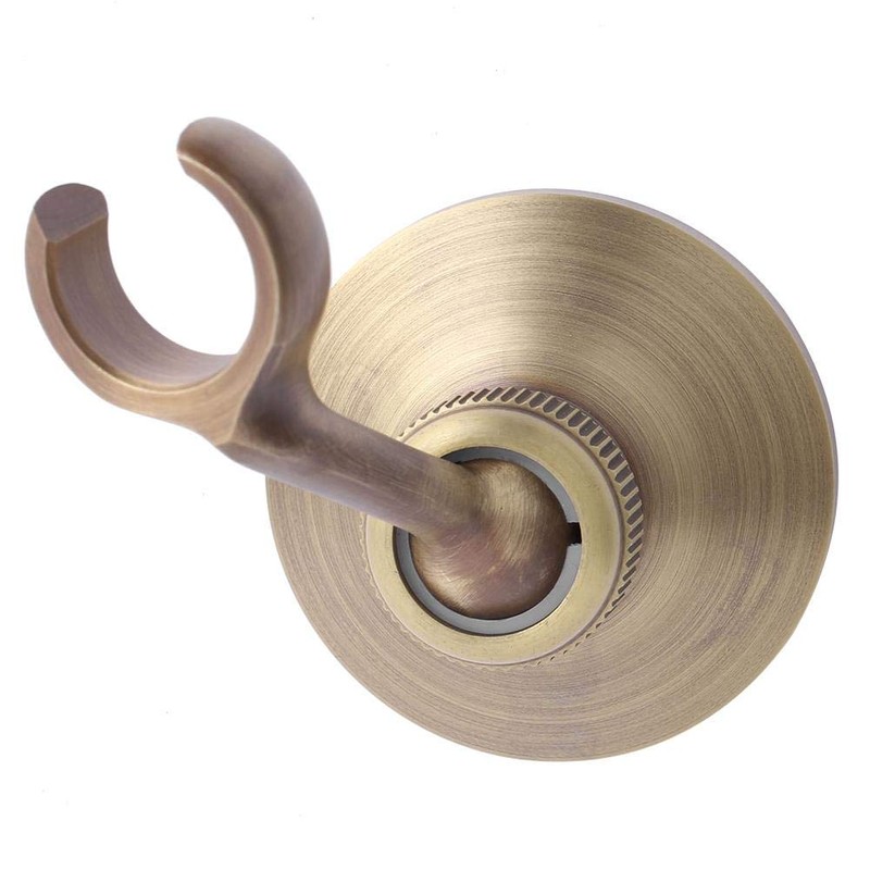 Samfox Adjustable Brass Shower Head Holder Bracket Base for Home