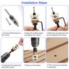 Countersink Drill Bit,4 Piece Plug Cutters for Wood Set,Counter Sink