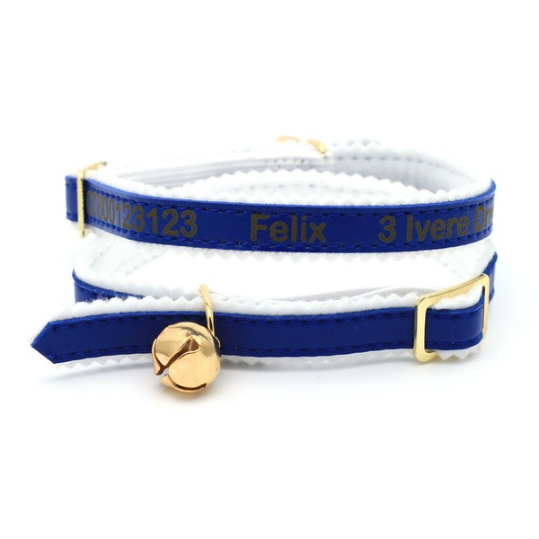 Personalised Custom Cat Kitten Collar | Laser Engraved Pet Name