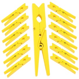 CHILDWEET 30pcs Wooden Clothes Pegs 2.9 Inch Lightweight for Quilt Duvet Simple to Use Store