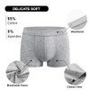 Battewa Incontinence Underwear for Men Boxer Briefs Washable Urinary Absorbent