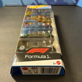 Hot Wheels  2024 Hot Wheels 1:64 Basic Formula 1 F1 Racing 5-Pack Cars Set Diecast