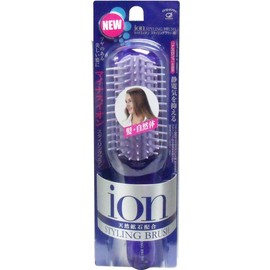 Ikemoto Imiko Industrial Negative Ion Styling Brush, S, Purple