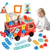 SGZIOO Workbench Children from 2 Years, Tool Box Children, Wooden