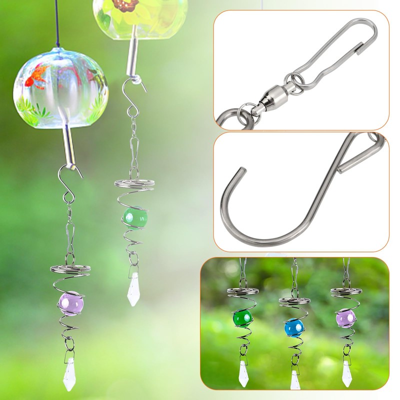 Be In Your Mind 15 PCs Stainless Steel Swivel Hook