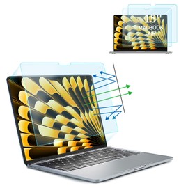 Seorsok 2-Pack Anti Blue Light Matte Screen Protector for MacBook Air 15 Inch (2023-2024, M2 M3) - A2941 A3114, Anti Glare&Eye Protection Blue Light Blocking Laptop Screen Protector for Mac Laptop