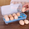 Pack of 2 Egg Containers, Fridge Egg Containers, Plastic Egg