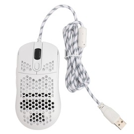 Wired Gaming Mouse with Backlight X600 6 Programming Buttons 8000 DPI Ergonomic RGB Gaming Mouse for Laptop Gamer White