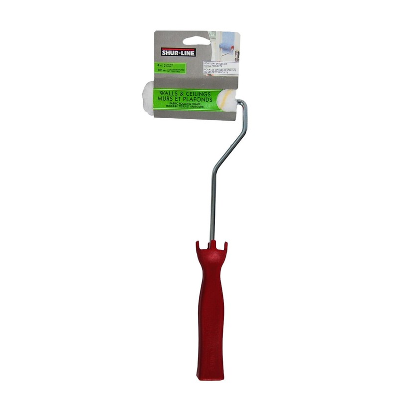 Shur-Line 3720C 4-Inch Fabric Mini Roller with 12-Inch Handle