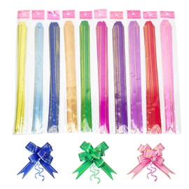 DARENYI 100 Pcs Pull Bows for Gift Wrapping 10 Colors Ribbon Bows Gift Bows and Ribbon Bows Wrapping Pull Bows for Christmas Thanksgiving Wedding Birthday Party（40x2.1cm）