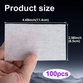 SmallCat 100 Pcs Perm Papers for Hair, High-Temperature Thickened Resistant End Papers for Hair Perm, Disposable Hairs Curling Paper for Salon Barber Shop Home - White