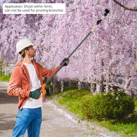 Electric Pole Saw, 5.31IN 40W Battery Powered Pole Saw, Tree Saw Branch Cutter Trimmer with 4 Ah Lithium Battery, Cordless Pole Hedge Trimmer for Tree Trimming