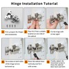 Evanda Cabinet Hinges, 2 Pack Stainless Steel Overlay Soft Close