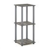 Furinno Simplistic Set of 2 End Table, French Oak Grey/Grey