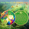 IELCJJ 2 Month Sobriety Coin, Delicate Artsy Tree of Life