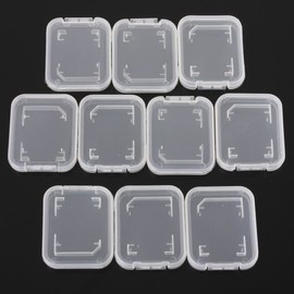 GOOTRADES Transparent Standard SD SDHC Memory Card Case Holder Box Storage Boxes (Pack of 10)