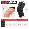 Compression Knee Sleeve for Sports – Breathable Elastic Knit Support