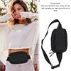 Waist Bag Double Layer Large Capacity Adjustable Strap Waterproof Nylon