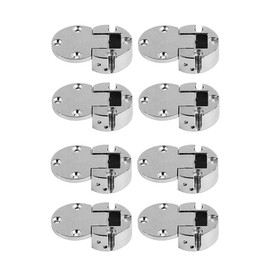 LIKERAINY Plano-Medial 90 Degree Flap Hinge Lid Hinge 30 mm Furniture Hinge Flap Fitting Flap Holder Hinge for Wooden Flaps Kitchen Cabinet Nickel-Plated Pack of 8