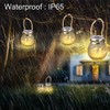 Solar Hanging Lanterns Outdoor Waterproof, Table Lamps Decorative Cracked Glass